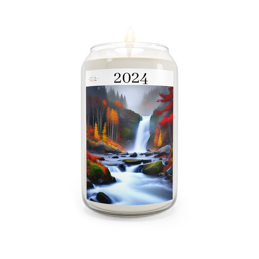 2024 Cozy Fall Natural Rain Drops Day Candle