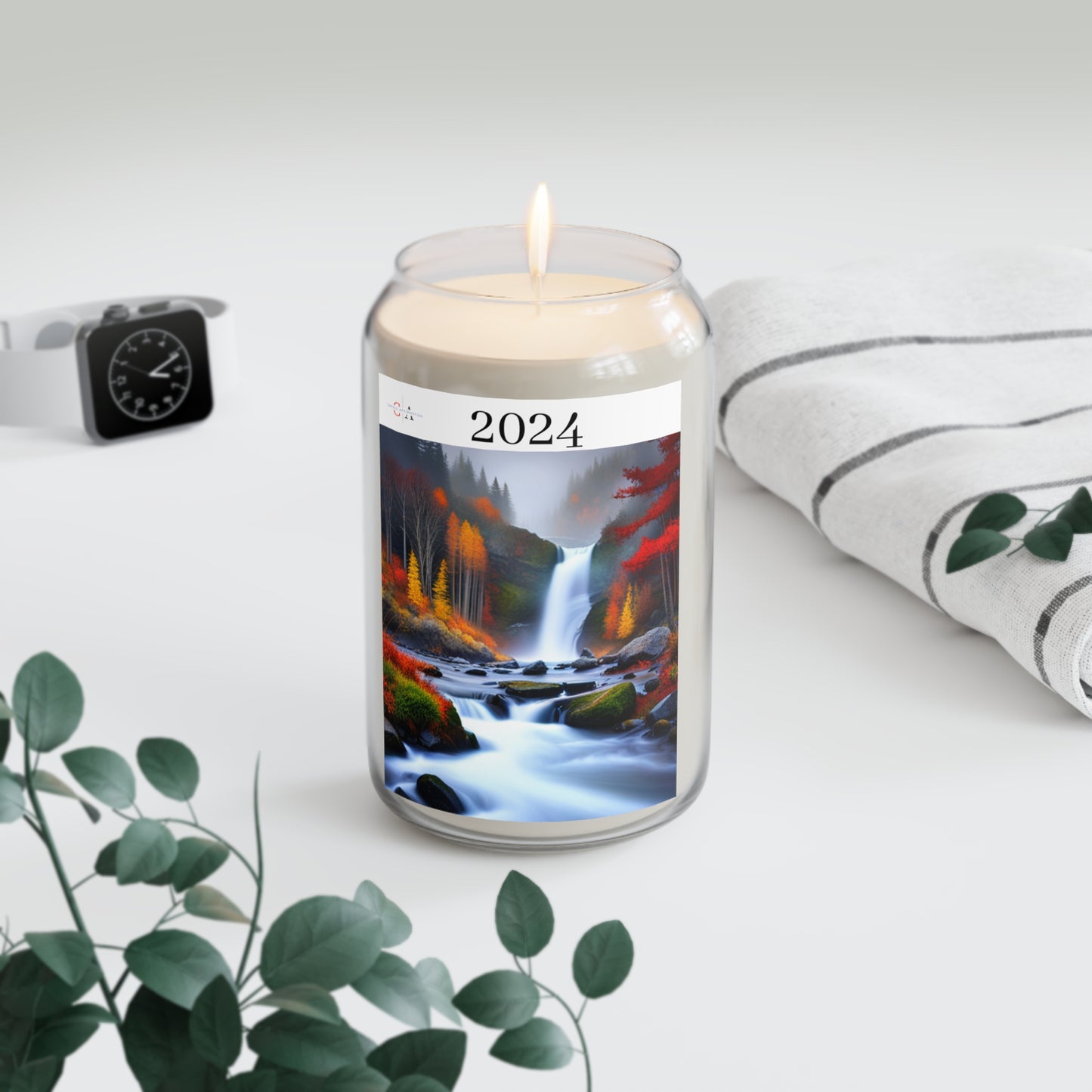 2024 Cozy Fall Natural Rain Drops Day Candle